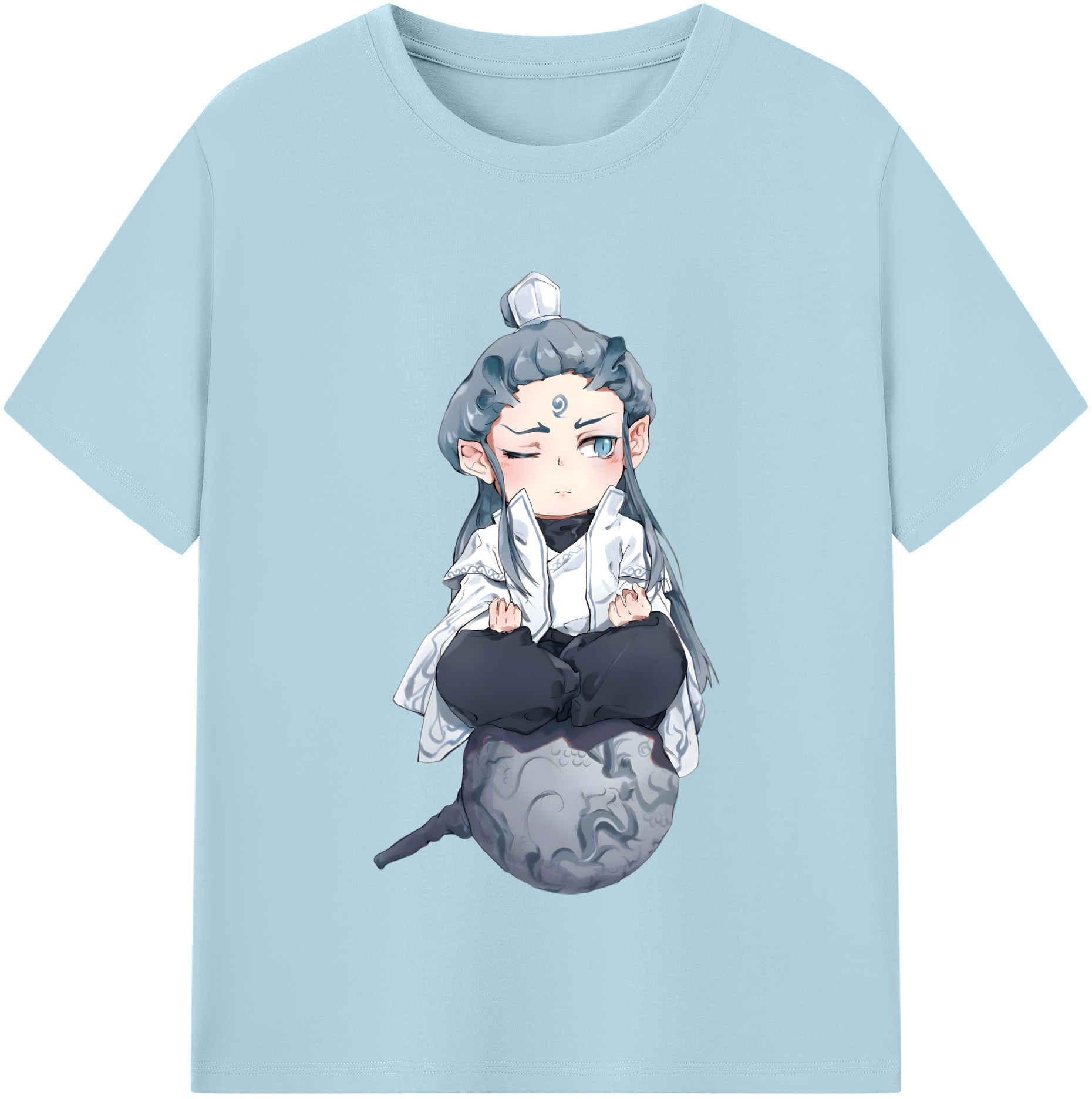 （画像用） Ne Zha 2 ナタ 魔童の大暴れ 綿100％半袖Tシャツ（フロントプリント）